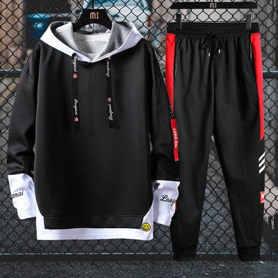 Meeste spordimeeskond dressipluusi ja pikkade pükstega