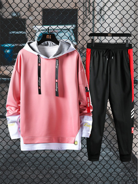 Meeste spordimeeskond dressipluusi ja pikkade pükstega