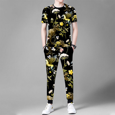 Vyrų laisvalaikio komanda su kišenėmis ir užrašais