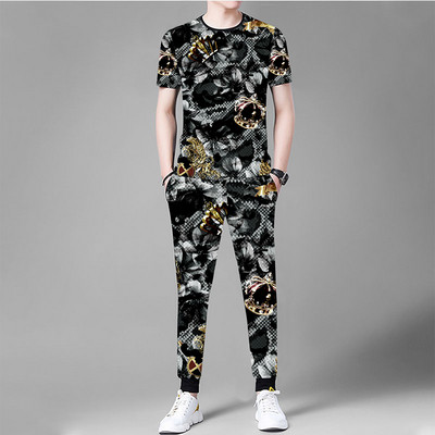 Vyrų laisvalaikio komanda su kišenėmis ir užrašais