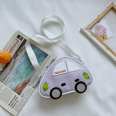 Mūsdienīga bērnu plecu soma mašīnas formā