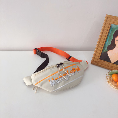 Μοντέρνα παιδική τσάντα με φερμουάρ και επιγραφή για αγόρια