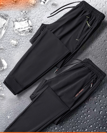 Pantaloni sport barbati cu cravate si buzunare