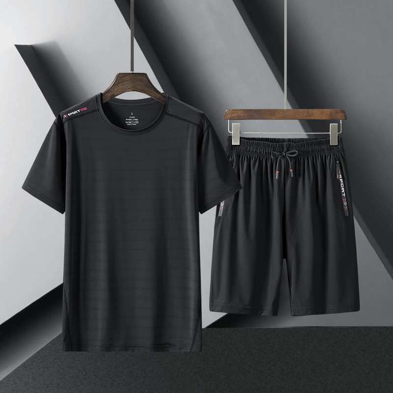 Καλοκαίρι ανδρικό σετ μπλούζα και σορτς