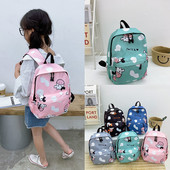 Moodne mustri ja taskuga laste seljakott