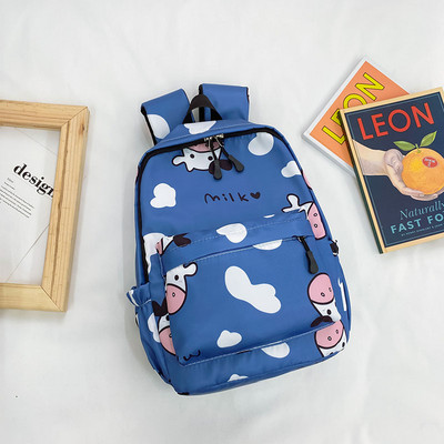 Moodne mustri ja taskuga laste seljakott