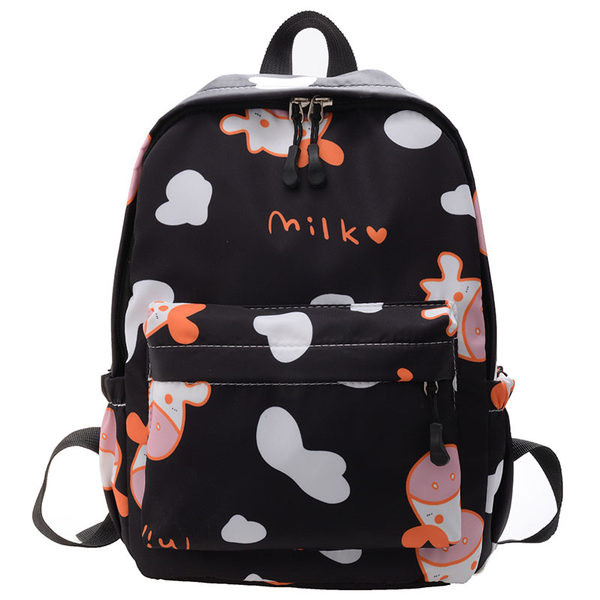 Moodne mustri ja taskuga laste seljakott