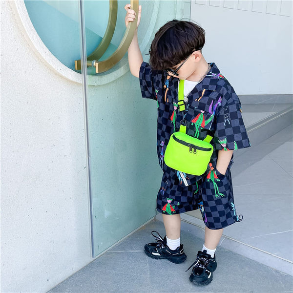 Moderna dječja torba jednobojni model za dječake