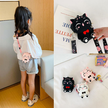 Модерна детска чанта във формата на котка за момичета