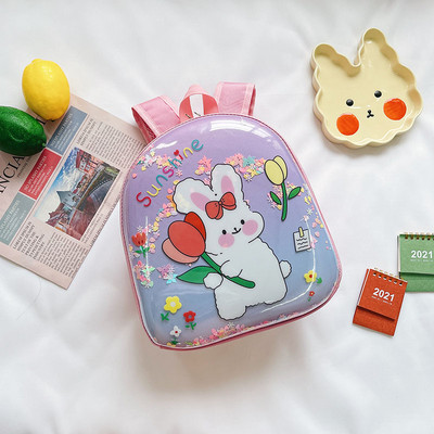 Kaasaegne laste seljakott kirja ja aplikatsiooniga tüdrukutele