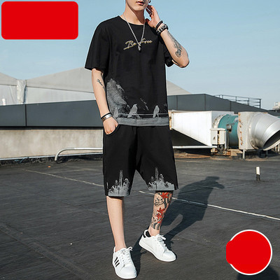 Muški dvodijelni sportski tim s aplikacijama