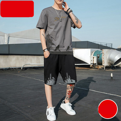 Muški dvodijelni sportski tim s aplikacijama