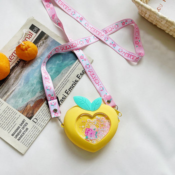 Μοντέρνα παιδική τσάντα σε σχήμα καρδιάς για κορίτσια