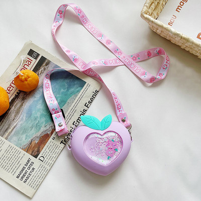 Moodne südamekujuline lastekott tüdrukutele