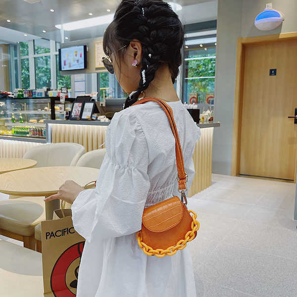 Κομψή παιδική μίνι τσάντα με κοντή και μακριά λαβή για κορίτσια