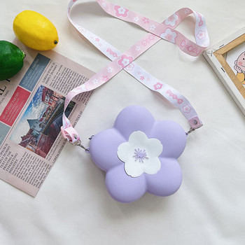 Стилна детска чанта за през рамото във формата на цвете