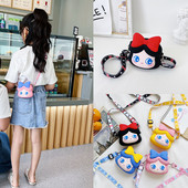 Kaasaegne pika sangaga väike lastekott tüdrukutele