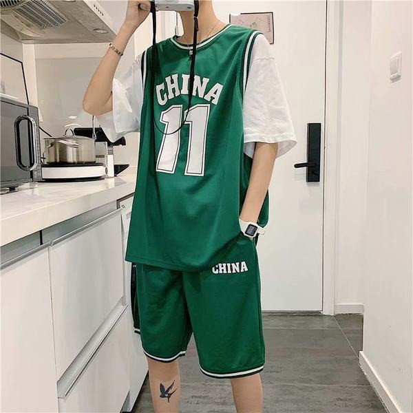 Muška sportska ekipa s natpisom i 3/4 rukavima