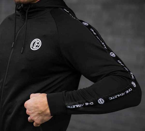 Dnevni muški komplet s kravatama u crnoj i sivoj boji