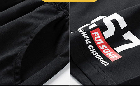 Muški komplet iz dva dela - sa aplikacijom i vezama