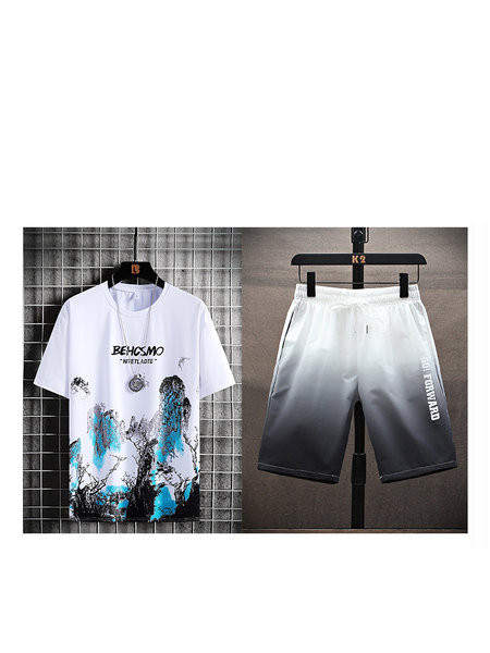 Muško sportsko odijelo od majice kratkih rukava i kratkih hlača u više boja