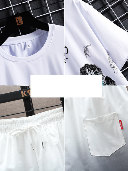 Muško sportsko odijelo od majice kratkih rukava i kratkih hlača u više boja