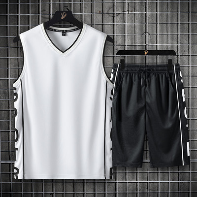 Meeste igapäevane komplekt kahest osast - topp ja lühikesed püksid