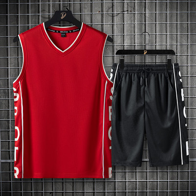 Meeste igapäevane komplekt kahest osast - topp ja lühikesed püksid