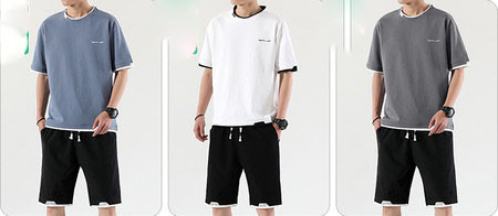 Ανδρική αθλητική φόρμα σε δύο μέρη - μπλουζάκι και σορτς