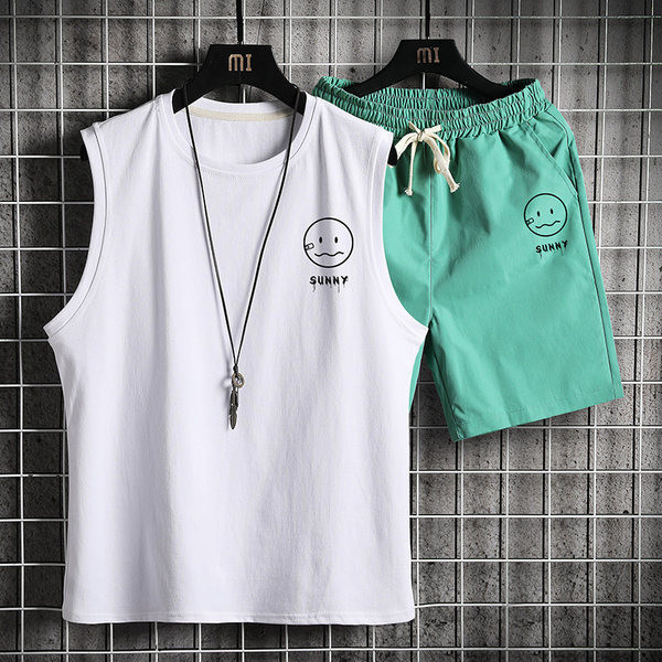 Ανδρική αθλητική φόρμα με εφαρμογή και κορδόνια