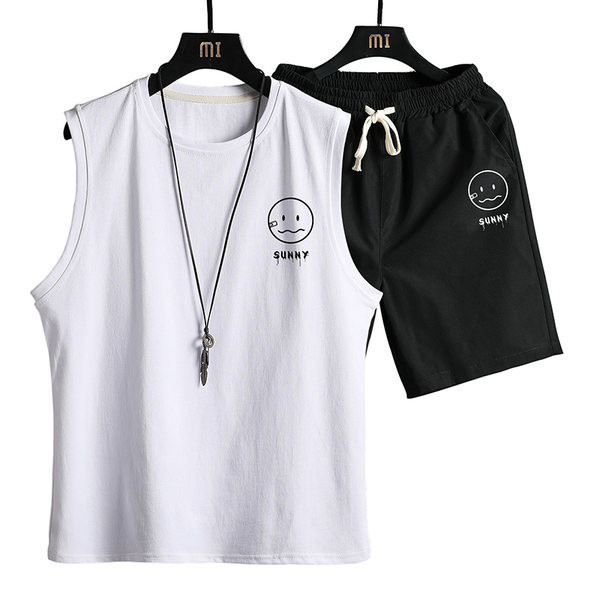 Ανδρική αθλητική φόρμα με εφαρμογή και κορδόνια