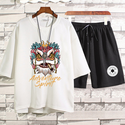 Lühikeste varrukatega igapäevane spordimeeskond meestele