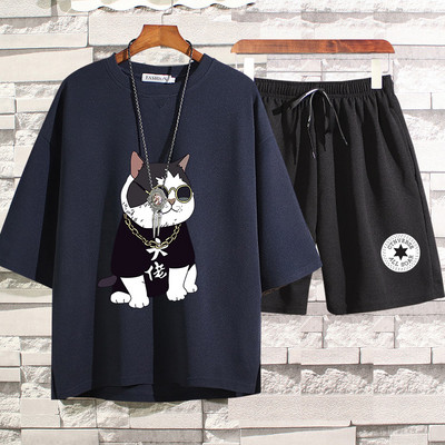 Lühikeste varrukatega igapäevane spordimeeskond meestele