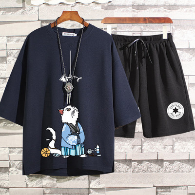 Lühikeste varrukatega igapäevane spordimeeskond meestele