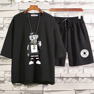 Lühikeste varrukatega igapäevane spordimeeskond meestele