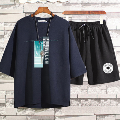 Lühikeste varrukatega igapäevane spordimeeskond meestele