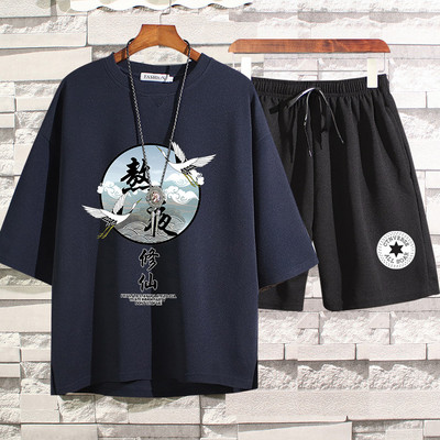 Lühikeste varrukatega igapäevane spordimeeskond meestele