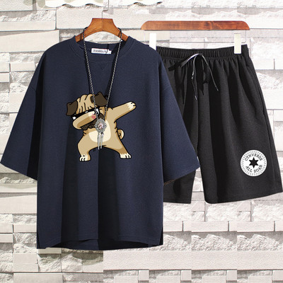 Lühikeste varrukatega igapäevane spordimeeskond meestele