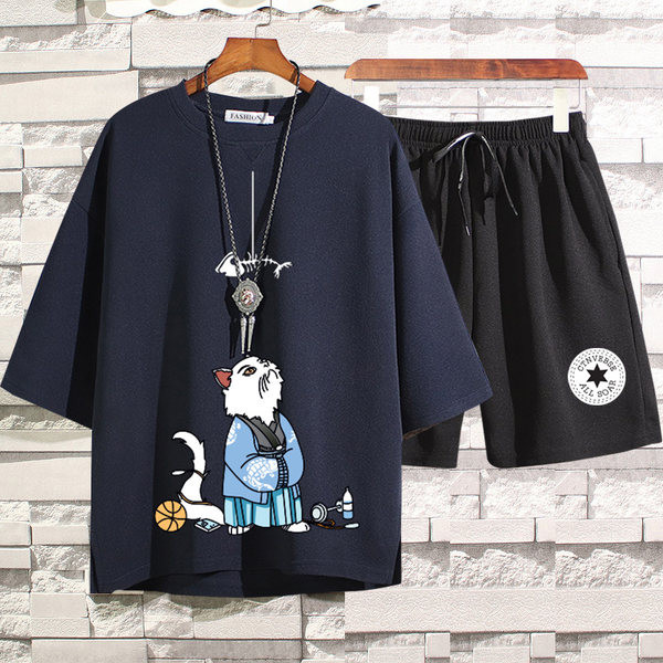 Lühikeste varrukatega igapäevane spordimeeskond meestele