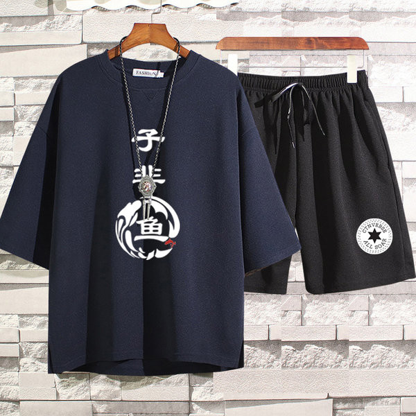 Lühikeste varrukatega igapäevane spordimeeskond meestele