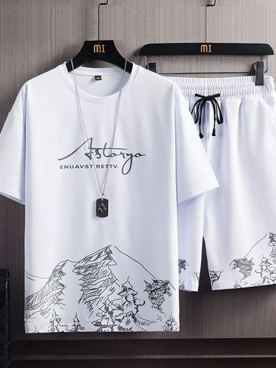 Καθημερινά ανδρικά σετ σε δύο μέρη με εφαρμογή