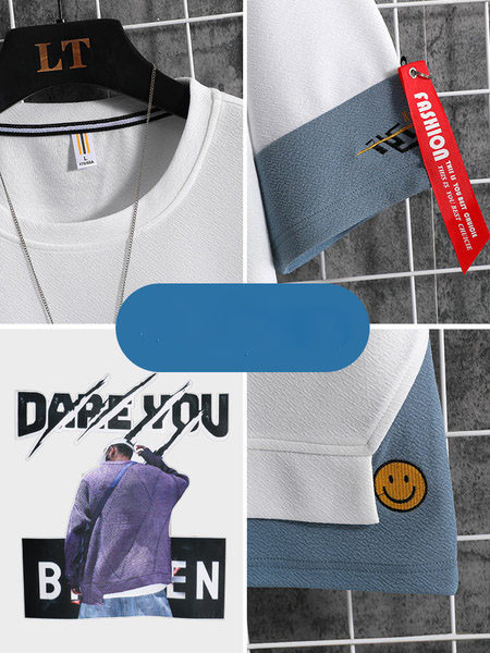 Muški dnevni komplet s printom i kravatama