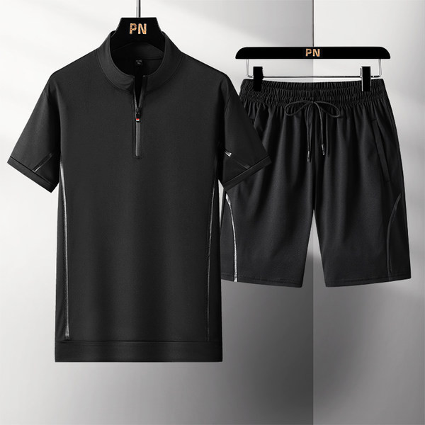 Muška sportska ljetna ekipa s patentnim zatvaračem i vezicama