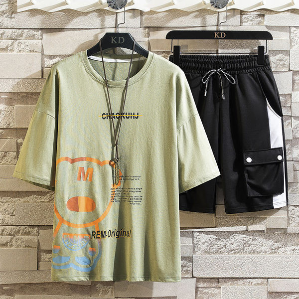 Ανδρικό αθλητικό καθημερινό σετ με απλικέ αρκουδάκι