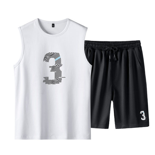 Ανδρικό σετ φανελάκι και σορτς με ελαστικό