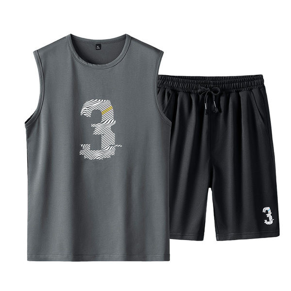 Ανδρικό σετ φανελάκι και σορτς με ελαστικό