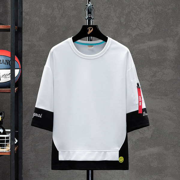 Ανδρική αθλητική φόρμα με 3/4 μανίκια και τσέπες