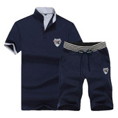 Uue mudeli meeste komplekt kahest osast - T-särk ja lühikesed püksid