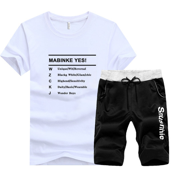 Ανδρικό σετ από δύο μέρη - σορτς και μπλουζάκι