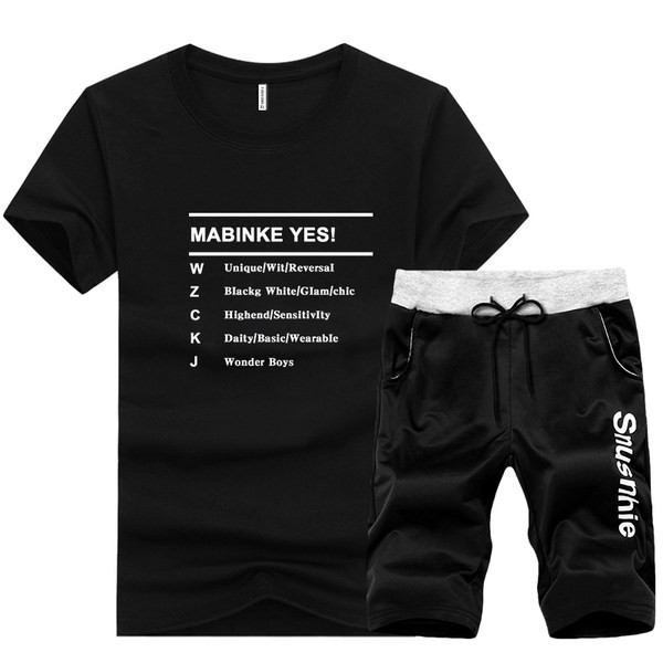 Ανδρικό σετ από δύο μέρη - σορτς και μπλουζάκι